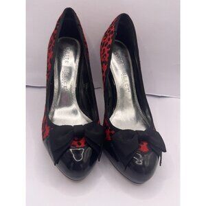 White House Black Market Womens Naomi Pumps Size 6.5 Calf Hair Leopard Heel WHBM